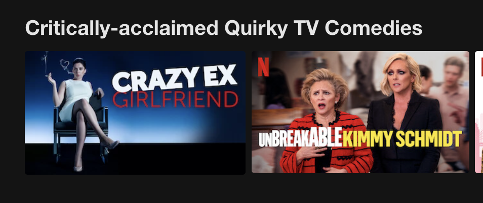 Netflix categories are always fun and informative