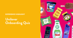 Zero-Party Data Highlight: Unilever Onboarding Quiz