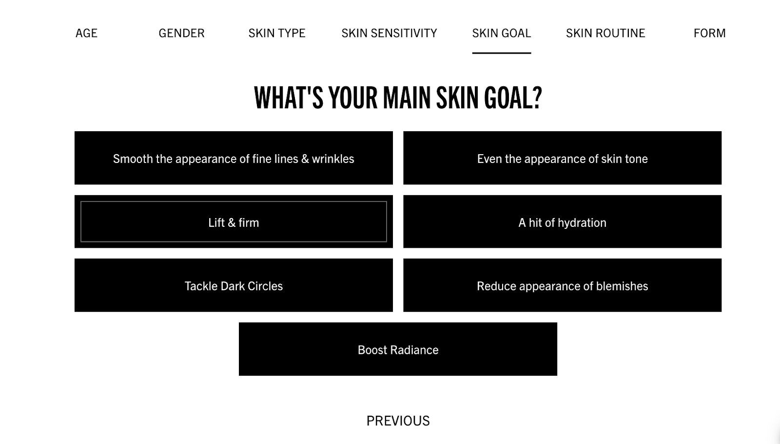 Zero-Party Data Highlight: Kiehl’s Skin Care Routine Finder