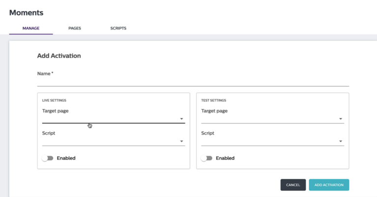 Wyng’s Moments feature lets you add activation conditions and includes toggles for enabling them.
