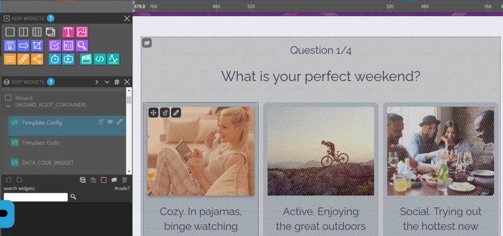 ShortStack uses code templates to create quizzes.