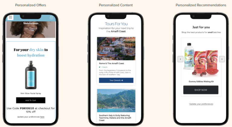 Wyng has personalized product offers, content, and recommendations.